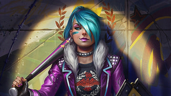 Jinx League Of Legends Paint , jinx-league-of-legends, league-of-legends, games, artwork HD wallpaper