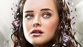 Katherine Langford 13 Reasons Why Illustration, katherine-langford, 13-reasons-why, illustration, artist, artwork, digital-art, behance HD wallpaper