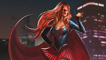 Supergirl Fly, supergirl, superheroes, artwork, digital-art, artstation HD wallpaper