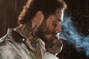 Post Malone, Smoky ambiance, Cool , Musician's lifestyle HD wallpaper