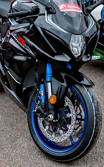 Suzuki GSX-R1000, black bike, front HD phone wallpaper