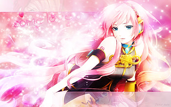 Megurine Luka, luka, superstar, cute, vocaloid, long hair, dress, beauty, nice, abstract, vocaloids, female, sexy, sweet, hot, blue eye, girl, singer, beautiful, pink hair, diva, anime girl, pink, anime, pretty, idol, head HD wallpaper