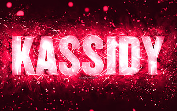 Happy Birtay Kassidy, , pink neon lights, Kassidy name, creative, Kassidy Happy Birtay, Kassidy Birtay, popular american female names, with Kassidy name, Kassidy HD wallpaper