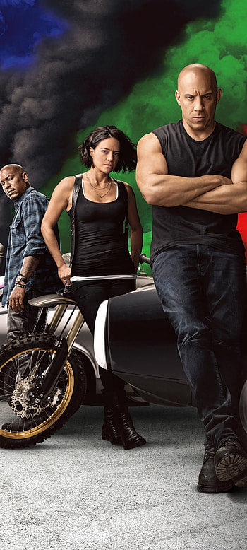 Fast and Furious 9, Vin Diesel, Jordana Brewster, Ludacris HD phone wallpaper