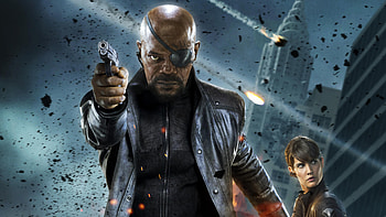 Nick Fury, Maria Hill, movies HD wallpaper