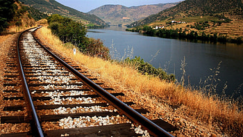 Riverside travels, Fantastic train track, fantastic train, Track art HD wallpaper