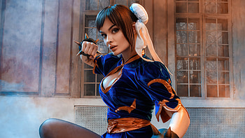 Chun Li From The Street Fighter Cosplay , chun-li, street-fighter-v, street-fighter, games, 2021-games, girls, cosplay HD wallpaper