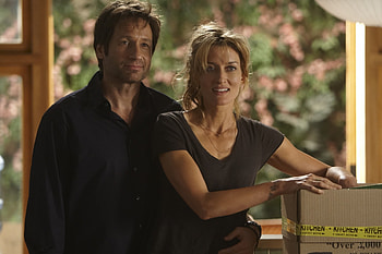 Natascha McElhone and David Duchovny, Hank Moody HD wallpaper