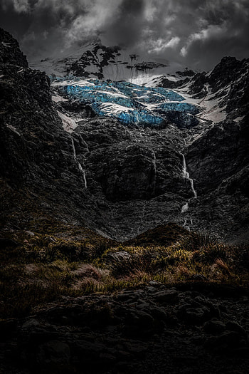 Nature, Sky, Mountains, Ice, Clouds, Vertex, Top HD phone wallpaper