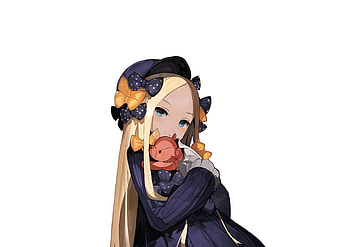 Abigail williams with teddy, anime girl, fate series HD wallpaper