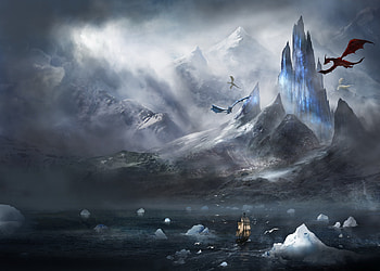 Dragons Fantasy, dragon, artist, fantasy, artwork, digital-art, deviantart HD wallpaper