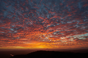 Nature, Sunset, Sky, Clouds, Fiery HD wallpaper