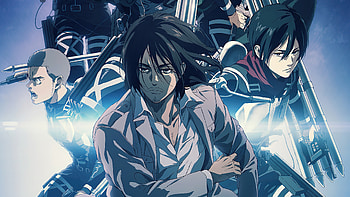 Conny, Mikasa and Eren, Attack on Titan: The Final Season HD wallpaper
