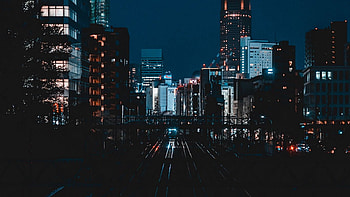 Aesthetic City For Laptop, City Night Laptop HD wallpaper