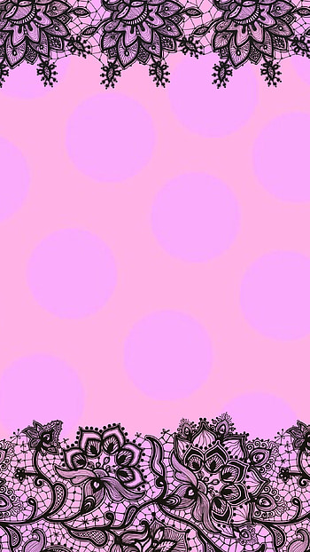 Lace , Pink backgrounds, Pretty , Delicate design HD phone wallpaper