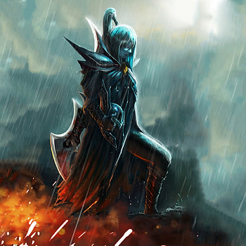Preview phantom assassin, dota 2, art, female, game HD phone wallpaper