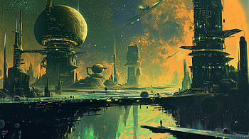 Futuristic Cityscape | Sci-Fi Urban Dreams, Sci Fi, sci fi city, futuristic city, space HD wallpaper