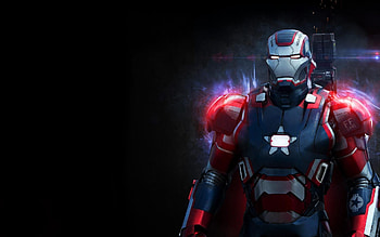 Iron Man War Machine Black suit superhero HD wallpaper