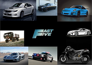 Fast Five vehicle collection, dwayne johnson, vin diesel, entertainment, cars, movie, jordana brewster, fast five, motorbike, paul walker HD wallpaper