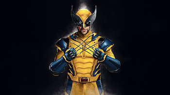 Wolverine Hero In Action, wolverine, superheroes, artwork, digital-art, dark, black HD wallpaper