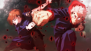 Yuji and Nobara, Anime, Jujutsu Kaisen, Yuji Itadori, Nobara Kugisaki HD wallpaper
