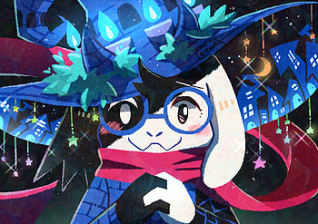 Ralsei’s Enchanted Night – Deltarune, Ralsei (deltarune), video game, deltarune HD wallpaper