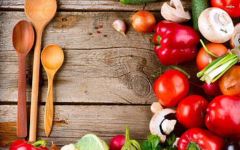Bell pepper, tomatoes, and mushrooms, Vegetables HD wallpaper