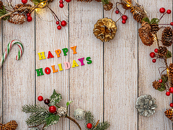 Holidays, New Year, Decorations, Multicolored, Motley, Christmas, Letters HD wallpaper