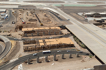 Sky Harbor International Airport, Taxiway S reconstruction, Bridge, Kiewit corporation HD wallpaper