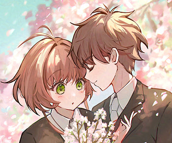Sakura Kinomoto & Syaoran Li, Syaoran Li, Sakura Kinomoto, Anime, Cardcaptor Sakura HD wallpaper