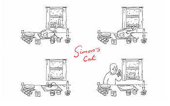 Cartoon, Simon's Cat, Miscellanea, Miscellaneous, Christmas, Turkey, Simon's Cat HD wallpaper