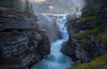 FALLS & RIVER, falls, river HD wallpaper