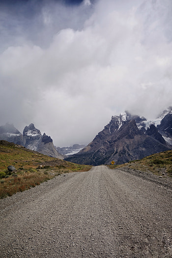 Nature, Mountains, Snow, Road, Snow Covered, Snowbound, Dahl, Distance HD phone wallpaper