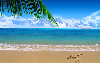 Landscape, Sea, Beach HD wallpaper