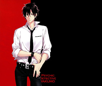 Saitou Yakumo, black, emotional, nice, sinister, short hair, , male, handsome, plain, sexy, sweet, hot, black hair, simple, boy, anime, pretty, serious, saitou, red, cool, yakumo, lovely, guy HD wallpaper
