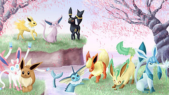 Glaceon and Sylveon , Pokmon HD wallpaper
