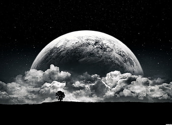 Landscape, Art, Planets, Clouds HD wallpaper