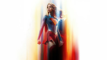 Milly Alcock As Supergirl Watches Over The World, supergirl, milly-alcock, superheroes, dc-comics, artwork, artist, digital-art HD wallpaper