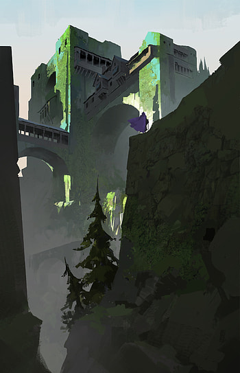 Art, Fortress, Building, Silhouette HD phone wallpaper