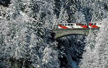 a winter train ride, abstract, graphy HD wallpaper