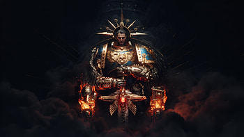 Flamebound Warden in Golden Armor — HD wallpaper