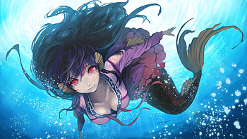 Anime, Mermaid HD wallpaper