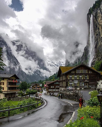 Lauterbrunner Switzerl, cloud, sky HD phone wallpaper