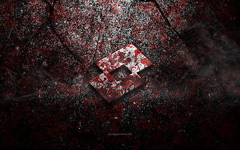 Lotto logo, grunge art, Lotto stone logo, red stone texture, Lotto, grunge stone texture, Lotto emblem, Lotto 3d logo HD wallpaper