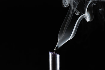 Smoke, Bw, Chb, Candle, Wick, Wax HD wallpaper