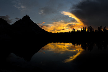 Rivers, Trees, Sunset, Night, Dark HD wallpaper