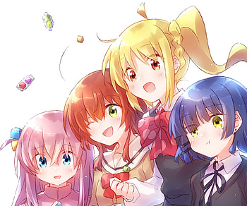 Bocchi the Rock! Featuring Nijika, Ikuyo, Ryou & Hitori, Nijika Ijichi, Ikuyo Kita, Ryou Yamada, Hitori Gotou, Anime, Bocchi the Rock! HD wallpaper