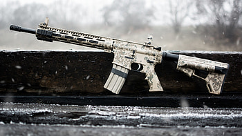 Ar-15 Assault Rifle Weapon HD wallpaper