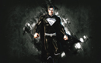 Fortnite Shadow Superman Skin, Fortnite, main characters, gray stone background, Shadow Superman, Fortnite skins, Shadow Superman Skin, Shadow Superman Fortnite, Fortnite characters HD wallpaper