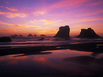 Nature, Sunset, Beach, Sand, Rocks, Shore, Bank, Smooth HD wallpaper